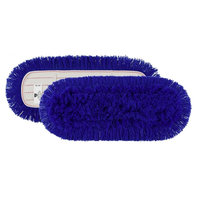 Vendita online Frangia blu acrilico con tasche 40 cm.